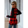 Plaid Round Neck Long Sleeve T-Shirt