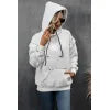 Ivy Lane Drawstring Kangaroo Pocket Dropped Shoulder Hoodie