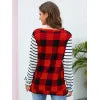 Plaid Striped Round Neck Long Sleeve T-Shirt