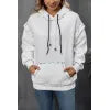 Ivy Lane Drawstring Kangaroo Pocket Dropped Shoulder Hoodie