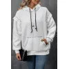 Ivy Lane Drawstring Kangaroo Pocket Dropped Shoulder Hoodie